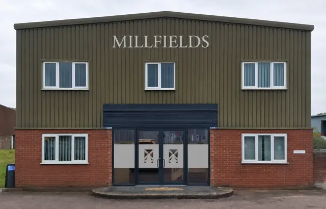 The front of Millfields new location